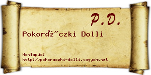 Pokoráczki Dolli névjegykártya